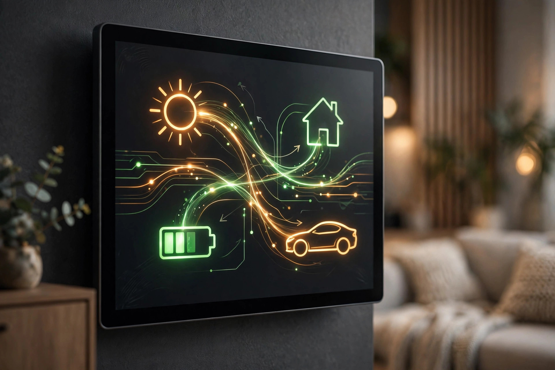 خانه هوشمند خورشیدی چیست؟ آشنایی با Smart Home و اصطلاحات مهم آن 2 داشبورد سیستم مدیریت انرژی خانه (HEMS) برای پایش تولید خورشیدی و مصرف